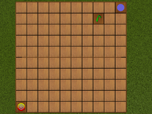 AustinMaze showing testing in progress with correct tile highlighted